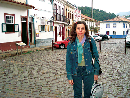 Antonia Duarte, em Ouro Preto, onde entrevistou 600 pessoas para a sua pesquisa de campo 
