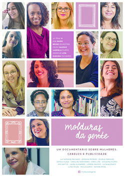 Cartaz do documentário, que reúne imagens das 14 mulheres entrevistadas