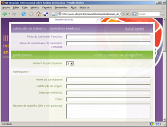 simposioad - formul�rio