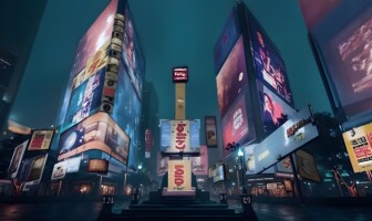 Imagem mostra uma perspectiva futurista da Praça Sete de Setembro