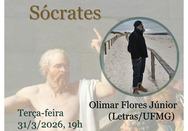 A palestra será apoiada em fontes antigas e autores contemporâneos de Sócrates, como Aristófanes, Xenofonte e Platão, e também em autores tardios como Cícero ou Diógenes Laércio