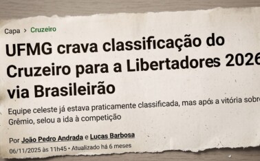 Site da rádio Itatiaia: previsões feitas pelo Departamento de Matemática da UFMG são comumente usadas no noticiário esportivo brasileiro