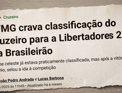 Site da rádio Itatiaia: previsões feitas pelo Departamento de Matemática da UFMG são comumente usadas no noticiário esportivo brasileiro