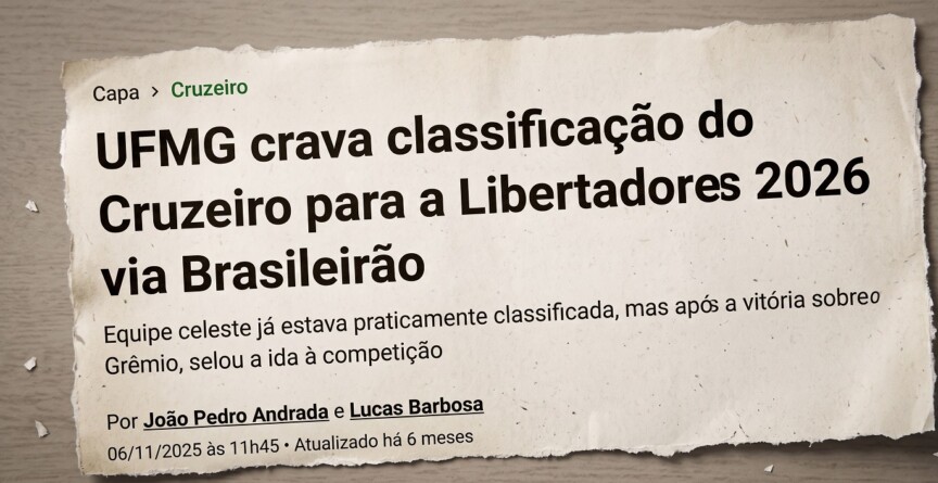 Site da rádio Itatiaia: previsões feitas pelo Departamento de Matemática da UFMG são comumente usadas no noticiário esportivo brasileiro