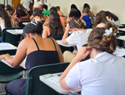 Candidatos na prova da primeira etapa do ciclo 2025-2027 do Seriado UFMG, em dezembro do ano passado