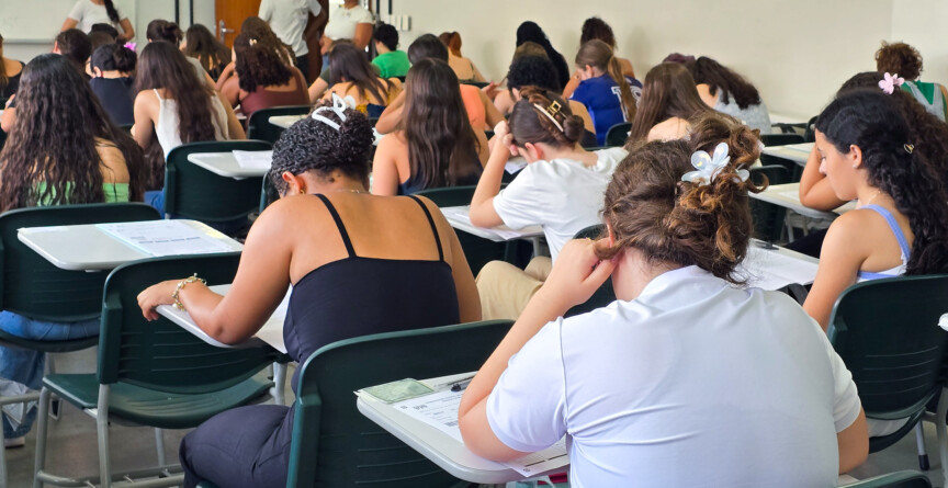 Candidatos na prova da primeira etapa do ciclo 2025-2027 do Seriado UFMG, em dezembro do ano passado