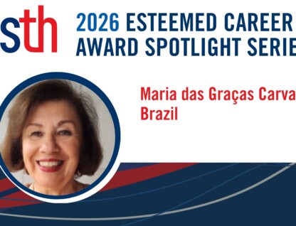 Maria das Graças Carvalho recebeu o Esteemed Career Award de 2026