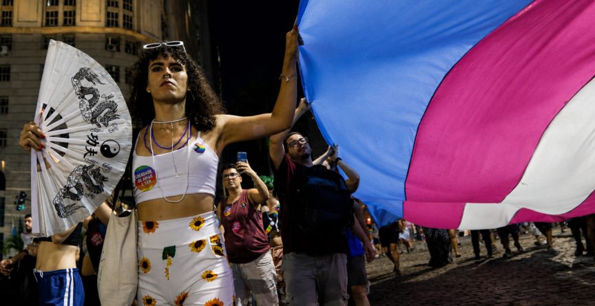 Marcha Trans e Travesti no Centro do Rio de Janeiro