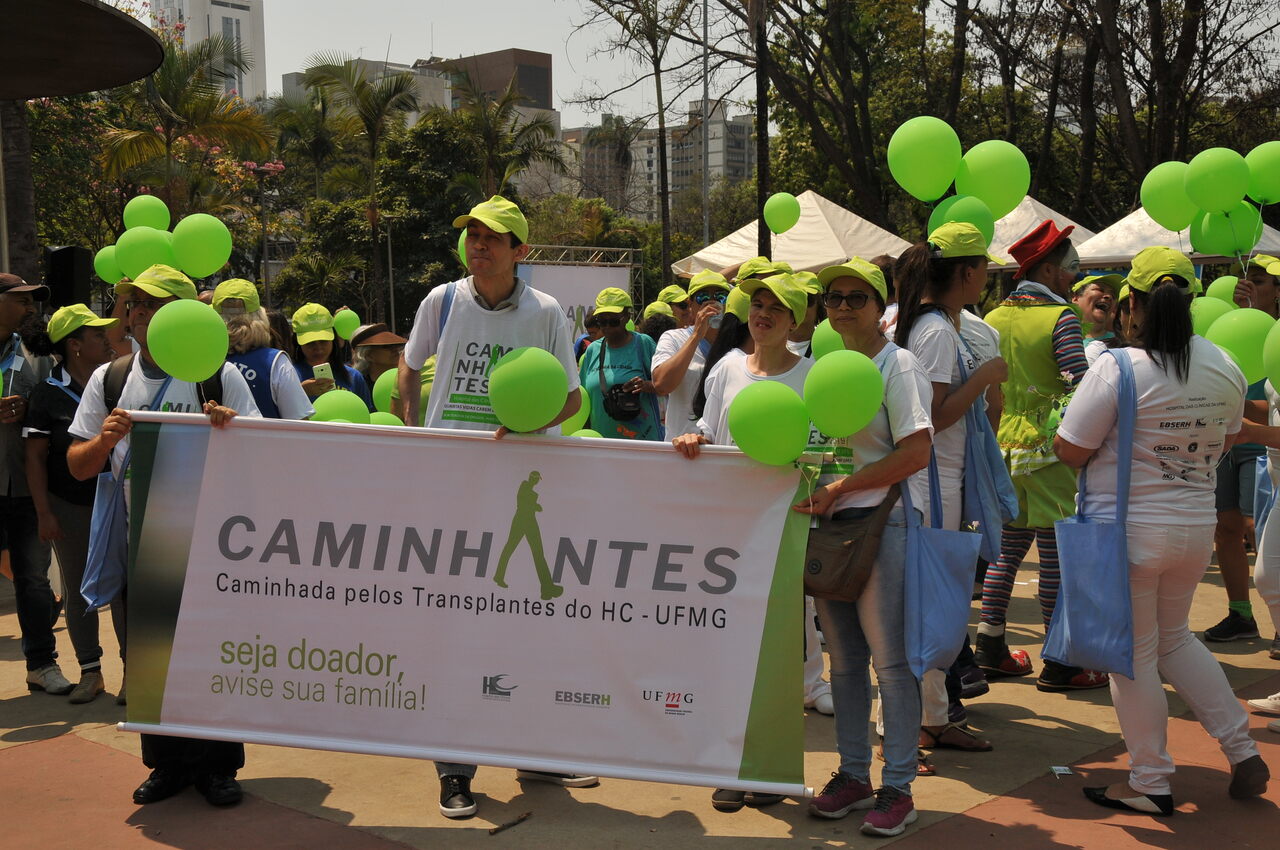 'Caminhada pelos Transplantes' tem como objetivo reunir a comunidade para compartilhar informações sobre o processo de doação e transplante de órgãos e tecidos