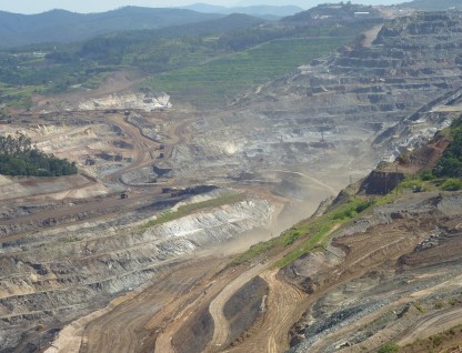 Atividade mineradora da Vale na cidade de Itabira