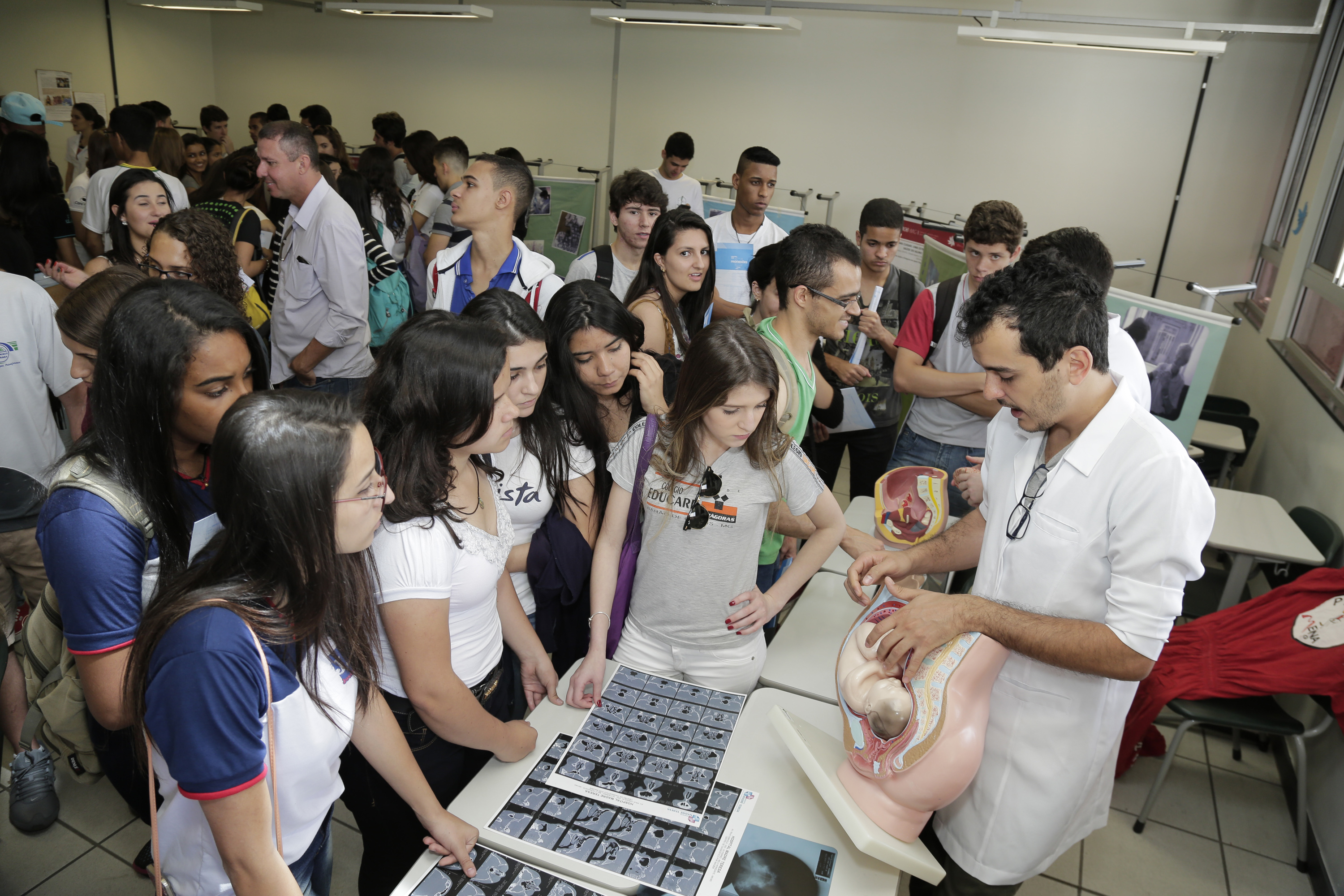 Sala interativa na Mostra das Profissões