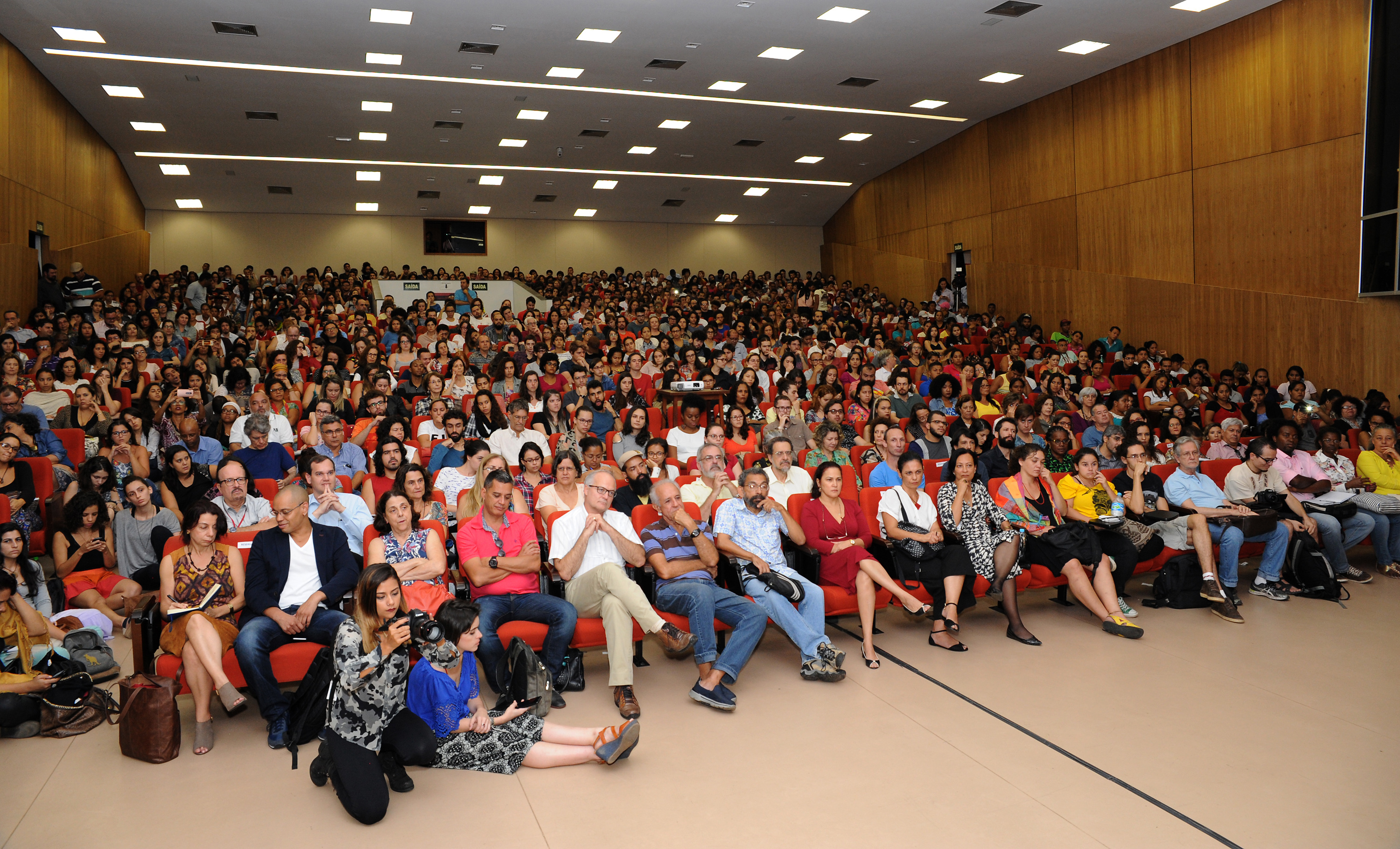 Plateia lotou os auditórios do CAD1 e da Reitoria. Foto: Foca Lisboa/ UFMG