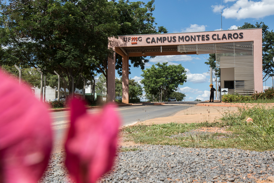 Fachada do campus Montes Claros, que vai sediar a SBPC Educação no início de julho. Foto: Lucas Braga/ UFMG