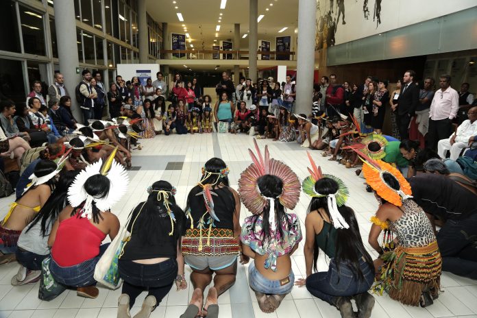 Povos indígenas celebraram evento. Foto: Foca Lisboa / UFMG 