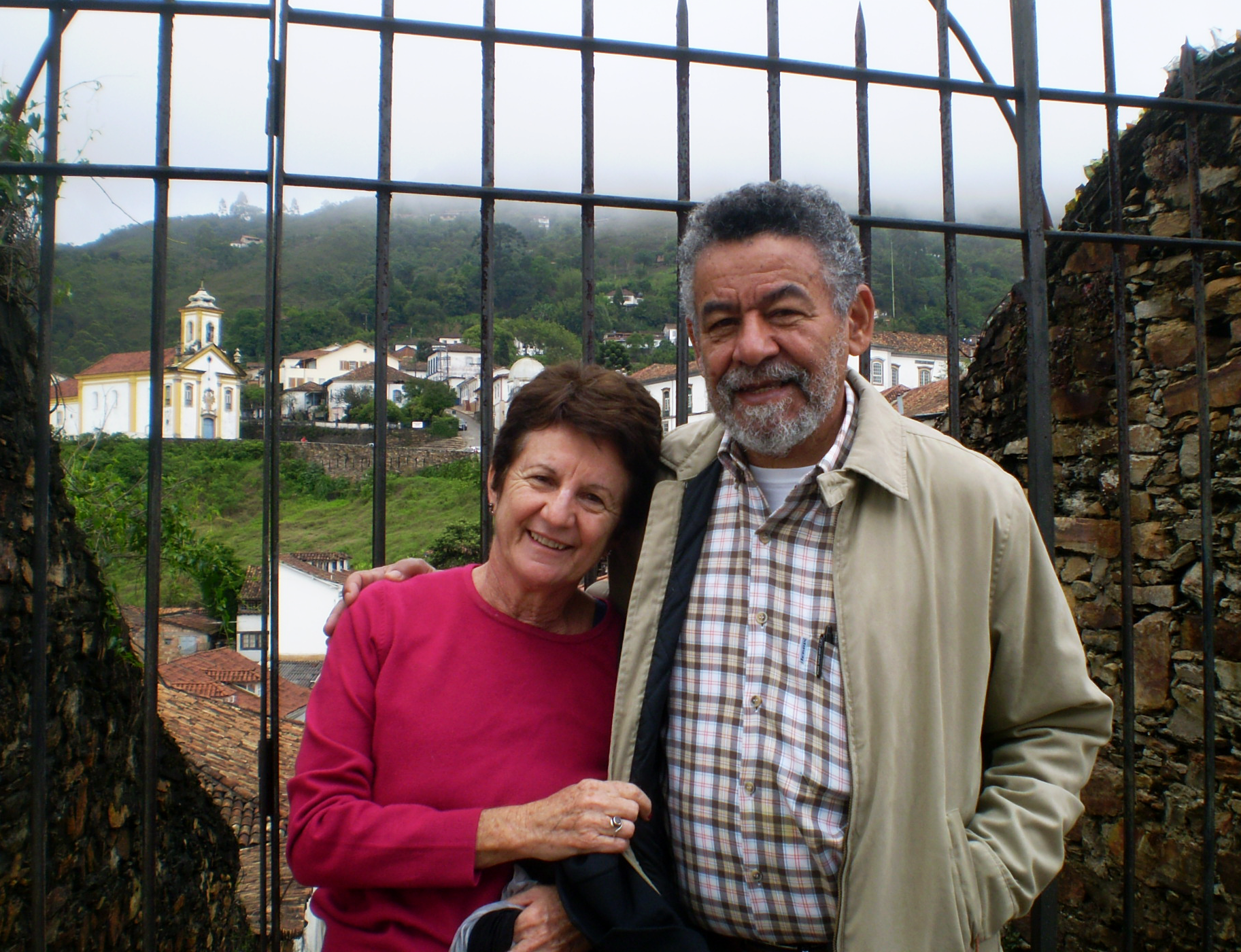 Tomaz e Yara em viagem a Ouro Preto. Arquivo pessoal