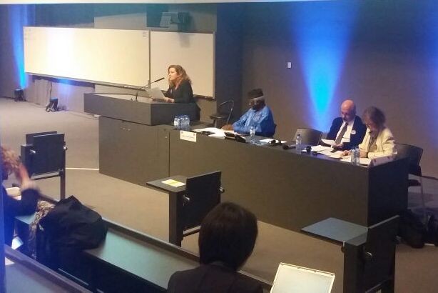 Vice-reitora Sandra Almeida fez apresentação acadêmica na Conferência de Humanidades, na Bélgica. Foto: Luiz Carlos Villalta / UFMG