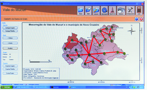 Mapa da mesorregio do Mucuri: aplicativo para racionalizar investimentos