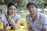 Ozge Kaya e Hakan Geyik, intercambistas turcos