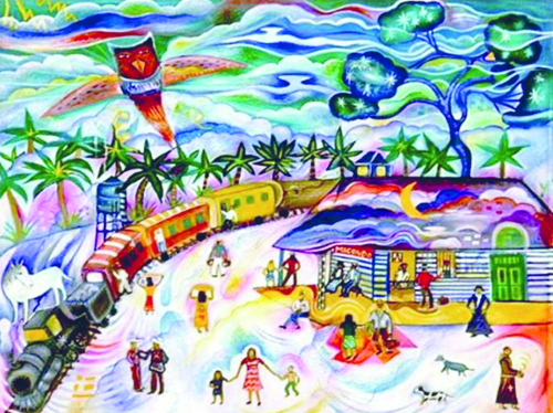 Representao de Macondo, a cidade ficcional que ambientou Cem anos de solido