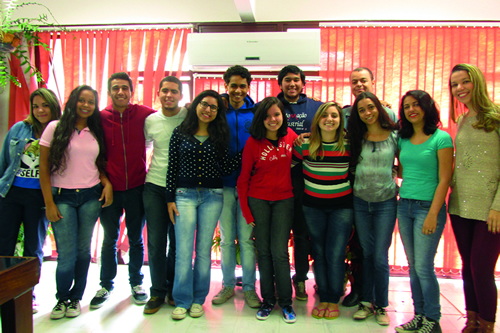 Estudantes e professores envolvidos no intercâmbio: orientação no Brasil e na Argentina