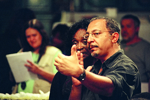 Joel Zito no set do filme As filhas do vento: em oficina, diretor abordará cinema negro