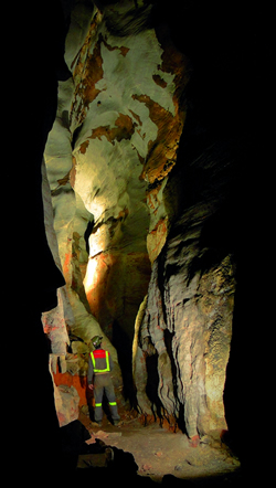 Em cavernas mineiras, o pesquisador encontrou indícios de extração de salitre