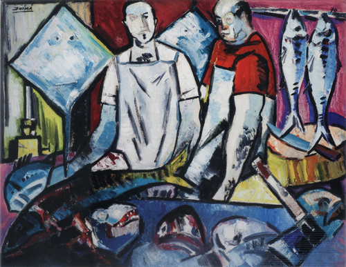 Os peixeiros (1970), de Inimá de Paula, pertence à coleção Amigas da Cultura