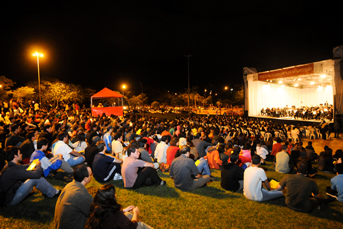 Primeira e única apresentação da Filarmônica na UFMG, em 2009