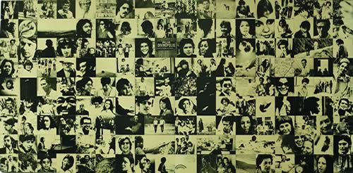 Colagem que figura no álbum Clube da Esquina, de 1972: disco projetou os jovens que se reuniam no bairro de Santa Tereza para compor e tocar