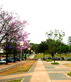 Área central do campus Pampulha em Belo Horizonte