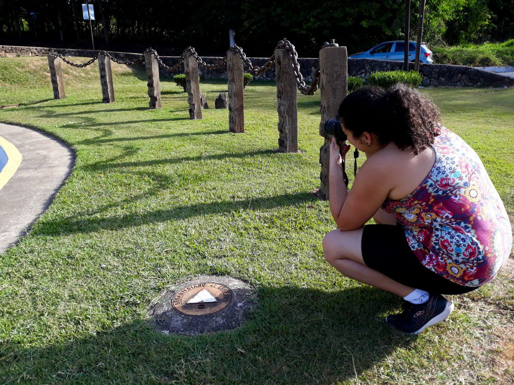 Registro da atividade fotográfica com alunos da Escola Estadual Basílio da Gama, em Tiradentes (Foto: Sílva Reis)