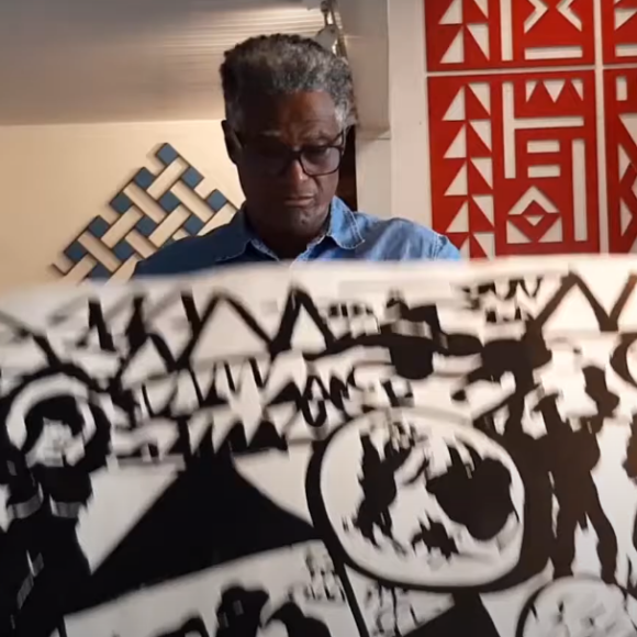Jorge dos Anjos conta sua trajetória como artista em vídeo do projeto Aulas Abertas