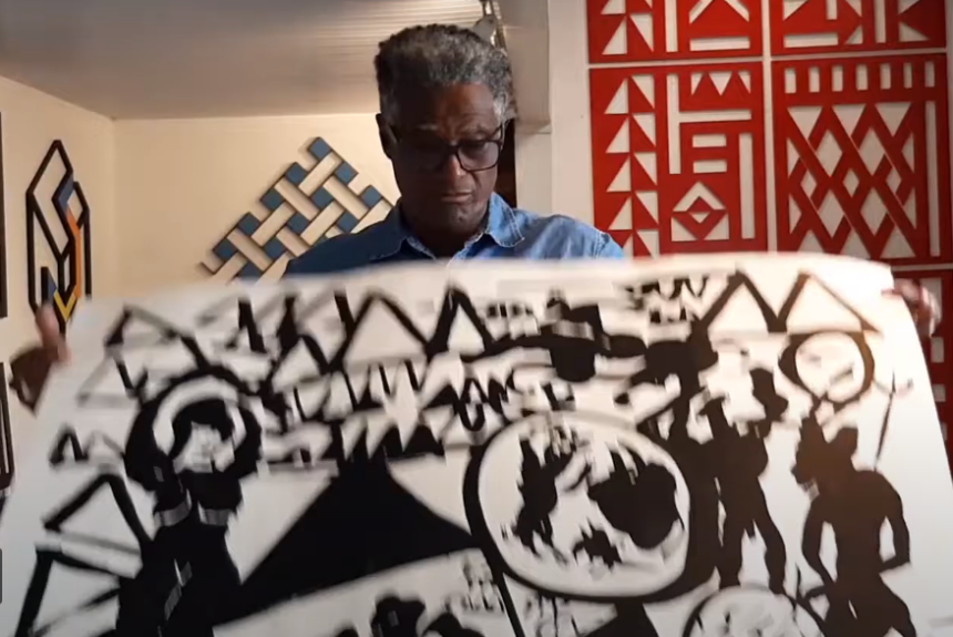 Jorge dos Anjos conta sua trajetória como artista em vídeo do projeto Aulas Abertas