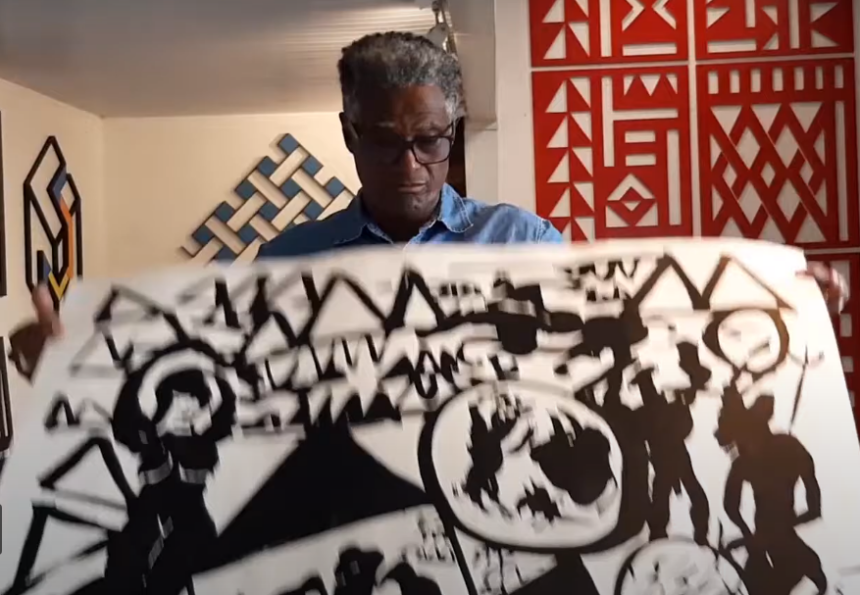 Jorge dos Anjos conta sua trajetória como artista em vídeo do projeto Aulas Abertas