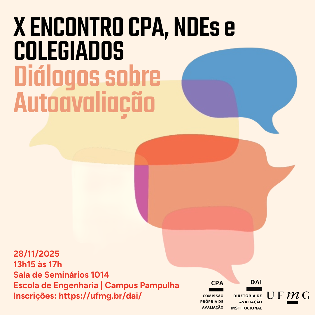 X Encontro da CPA, NDEs e Colegiados – Diálogos sobre Autoavaliação