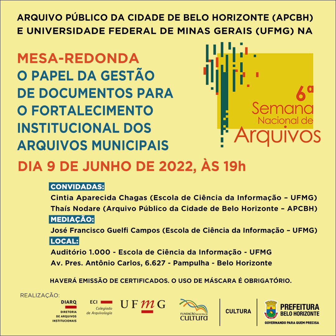 Diarq na 6ª Semana Nacional de Arquivos