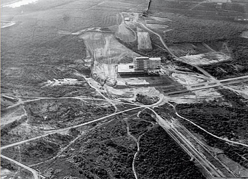 Vista aérea do campus Pampulha (1969)