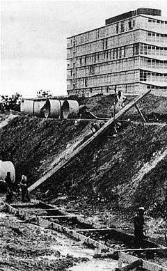 Campus Pampulha em obras (década de 1960)