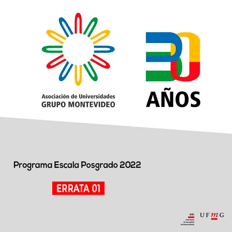 Está escrito: Programa Escala Posgrado 2022. Errata 01