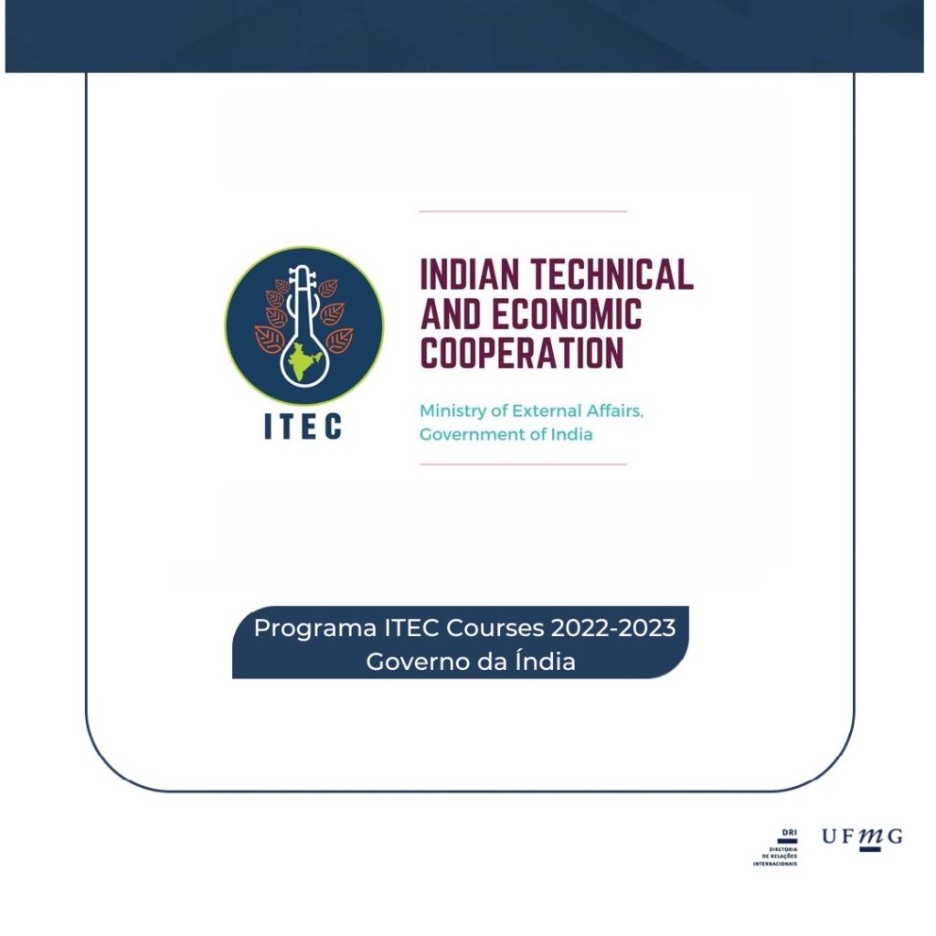 Divulgação de curso do programa ITEC Courses 20222023 do Governo da