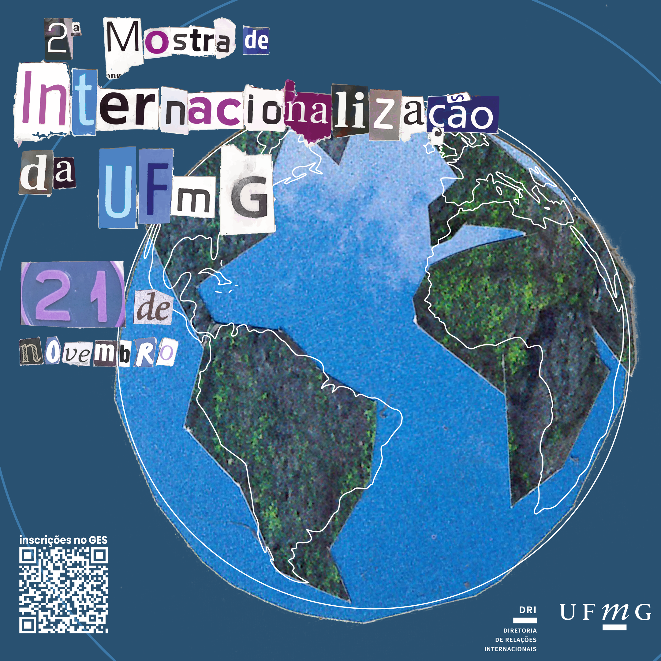 A Diretoria de Relações Internacionais (DRI) da Universidade Federal de Minas Gerais (DRI/UFMG) promoverá no dia 21 de novembro a “II Mostra de Internacionalização da UFMG”, que acontecerá no Auditório da Reitoria e na Praça de Serviços, no Campus Pampulha da UFMG, a partir das 8h15h. O evento contará com Feiras de produtos artesanais e agricultura familiar”;  Exposição e Painéis de Internacionalização, a fim de fomentar as ações de internacionalização da universidade, incluindo as ações realizadas pela DRI/UFMG e as oportunidades de mobilidade, além de um Concurso de Culinária Internacional.  Para participar dos Painéis e do Concurso de Culinária é necessário realizar inscrição prévia no GES: Concurso de Culinária Internacional entre os dias 30/10/2024 e 11/11/2024; Painel de 30/10/2024 e 21/11/2024. Público-alvo: estudantes brasileiros e internacionais de graduação e pós-graduação. Para os demais eventos não há necessidade de inscrição.  Confira o edital CHAMADA 28_2024. Participe e prepare-se para sua mobilidade acadêmica!