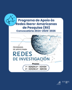    A Associação Ibero-Americana de Universidades de Pós-Graduação (AUIP), em conformidade com os Estatutos aprovados em 30 de novembro de 2020, em Salamanca (Espanha), e com o disposto na Linha de Ação 2 "PESQUISA E INOVAÇÃO" do Plano de Ação 2024-2025-2026, poderá estabelecer ações estratégicas relacionadas à pesquisa, à transferência e à disseminação de resultados de pesquisa.  Para impulsionar a pesquisa e a transferência de tecnologia, a AUIP incentivou, até o momento, a formação de 125 Redes Ibero-Americanas de Pesquisa (RII).  Prazo para inscrição:  Primeiro prazo: 31 de janeiro de 2025, às 23h59 (GMT/UTC+01:00), em Madri. Segundo prazo: 31 de julho de 2025, às 23h59 (GMT/UTC+02:00), em Madri. Terceiro prazo: 31 de janeiro de 2026, às 23h59 (GMT/UTC+01:00), Madri. Quarto prazo: 31 de julho de 2026, às 23h59 (GMT/UTC+02:00), Madri.     Valor da subvenção:  Para a criação de uma "NOVA RII": o valor máximo será de € 1.000. Neste tipo de subvenção, o valor não será transferido a terceiros; a AUIP, por meio das empresas ou entidades por ela determinadas, cobrirá os custos estipulados nesta convocatória. Para o apoio e consolidação de uma "RII AUIP": será concedida uma subvenção a critério da Direção-Geral, até o valor máximo de € 1.500.     Beneficiários:  Poderão ser beneficiários das ajudas objeto desta convocatória as Redes Ibero-Americanas de Pesquisa (RII AUIP) constituídas, ou com o compromisso de o fazer (NOVA RII), através dos membros da equipe da referida rede, que sejam residentes fiscais ou tenham estabelecimento permanente em um país da Área Ibero-Americana do Conhecimento.  Mais informações aqui.