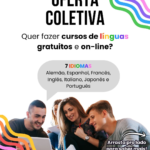 O programa Idiomas sem Fronteiras (IsF) está com vagas abertas para cursos de: Alemão, Espanhol, Francês, Inglês, Italiano, Japonês, Português para estrangeiros Datas importantes: 20/08 – Publicação do edital 22/08 a 01/09 – Período de inscrições 22/09 – Início das aulas Público-alvo: Alunos, professores e técnicos das instituições de ensino superior participantes. Para os cursos de Português, podem se inscrever quaisquer pessoas estrangeiras. Informações adicionais: A seleção será feita por ordem de inscrição. Haverá reserva de vagas para cotistas. Consulte o edital no site da Rede Andifes-ISF.
