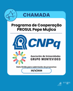  O Programa José "Pepe" Mujica é uma iniciativa do Conselho Nacional de Desenvolvimento Científico e Tecnológico (CNPq) do Ministério da Ciência, Tecnologia e Inovação do Brasil, em conjunto com a Associação das Universidades do Grupo Montevidéu (AUGM). O principal objetivo do Programa é apoiar projetos de pesquisa colaborativa que fortaleçam a cooperação científica, tecnológica e de inovação entre o Brasil e os países da América Latina e do Caribe. A iniciativa concentra-se em seis áreas temáticas estratégicas: Meio Ambiente e Sustentabilidade, Alimentos e Agricultura, Energia e Mineração, Saúde, Tecnologia da Informação e Ciências Humanas e Sociais, com ênfase regional. O programa visa estabelecer redes de pesquisa temáticas, promover o intercâmbio de pesquisadores, fortalecer a infraestrutura científica regional e fomentar a inovação tecnológica com aplicações na região. O programa disponibilizará um total de R$ 50.000.000,00 (aproximadamente US$ 10 milhões) do FNDCT, distribuídos igualmente entre bolsas de estudo e custos operacionais. As propostas podem optar por duas modalidades de financiamento: Redes Temáticas de Pesquisa (até R$ 1.500.000,00 por projeto) ou Projetos de Colaboração Bilateral (até R$ 400.000,00 por projeto). Os detalhes referentes à chamada de propostas e sua data de abertura estão sendo finalizados e serão divulgados assim que estiverem disponíveis. É importante ressaltar que a chamada terá cotas de financiamento, destinando um mínimo de 10% dos recursos a projetos que envolvam a Associação das Universidades do Grupo Montevidéu (AUGM) e 30% a instituições das regiões Norte, Nordeste e Centro-Oeste do Brasil. Confira aqui a Chamada Pública MCTI/CNPq Nº 02/2026.