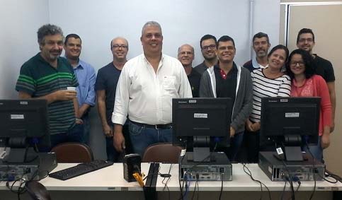 João Carlos, Rafael, Max, o instrutor Márcio Sobral, Helvécio, Marco Túlio, Marcos Paulo, Marco Aurélio, Anne, Lilian e Thales