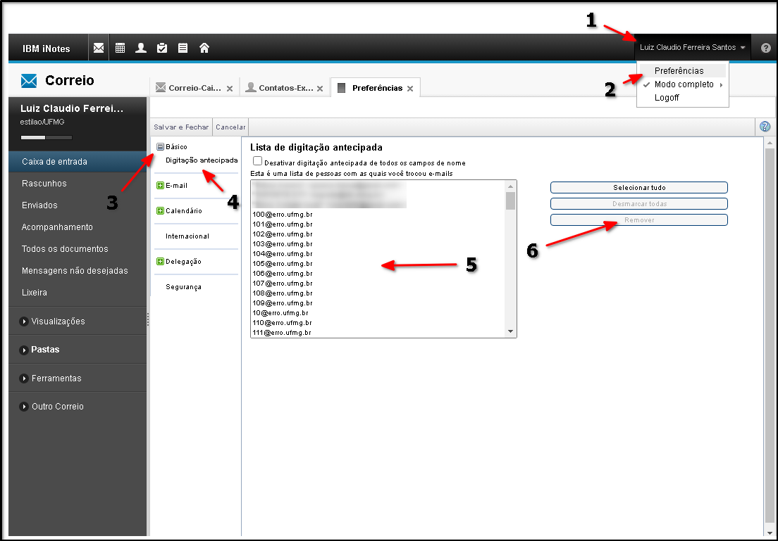 iNotes-ContatoRecente