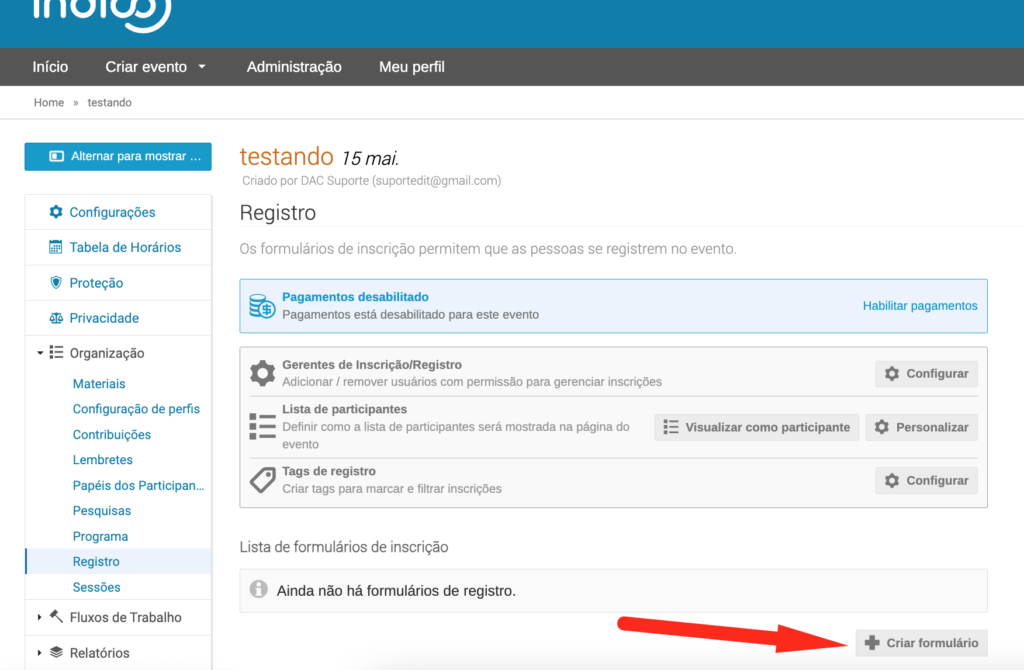 indico registro 15