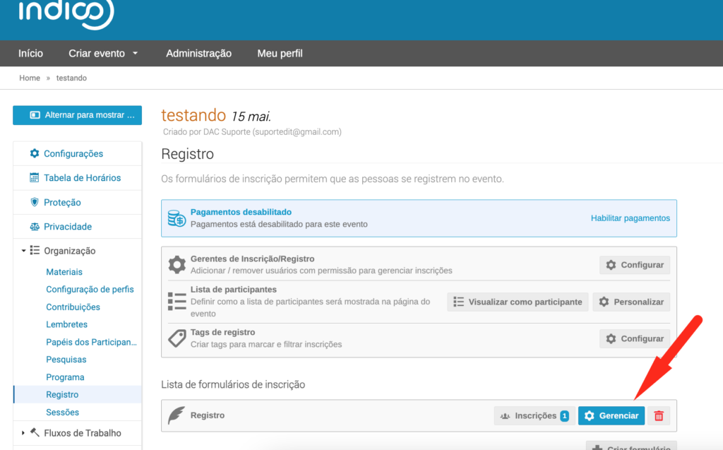 indico registro 3