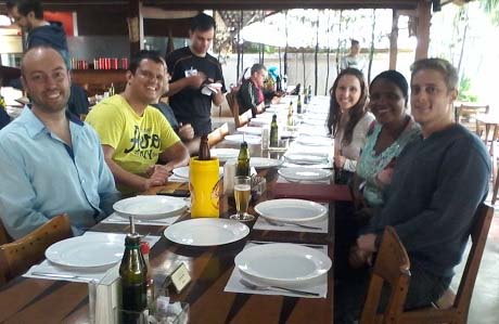 Vítor, Rafael, Diego Brandão, Maria Helena e Cíntia