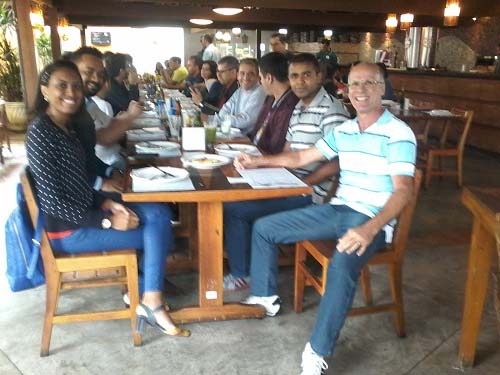Patrícia, Thiago Moreira, Helvécio, Josemar, Matheus, José Eugênio e David